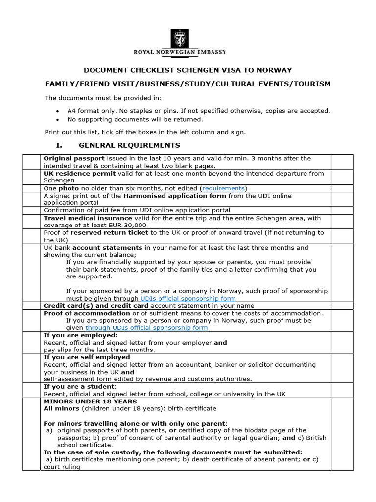 checklist-norway-pdf-passport-travel-visa