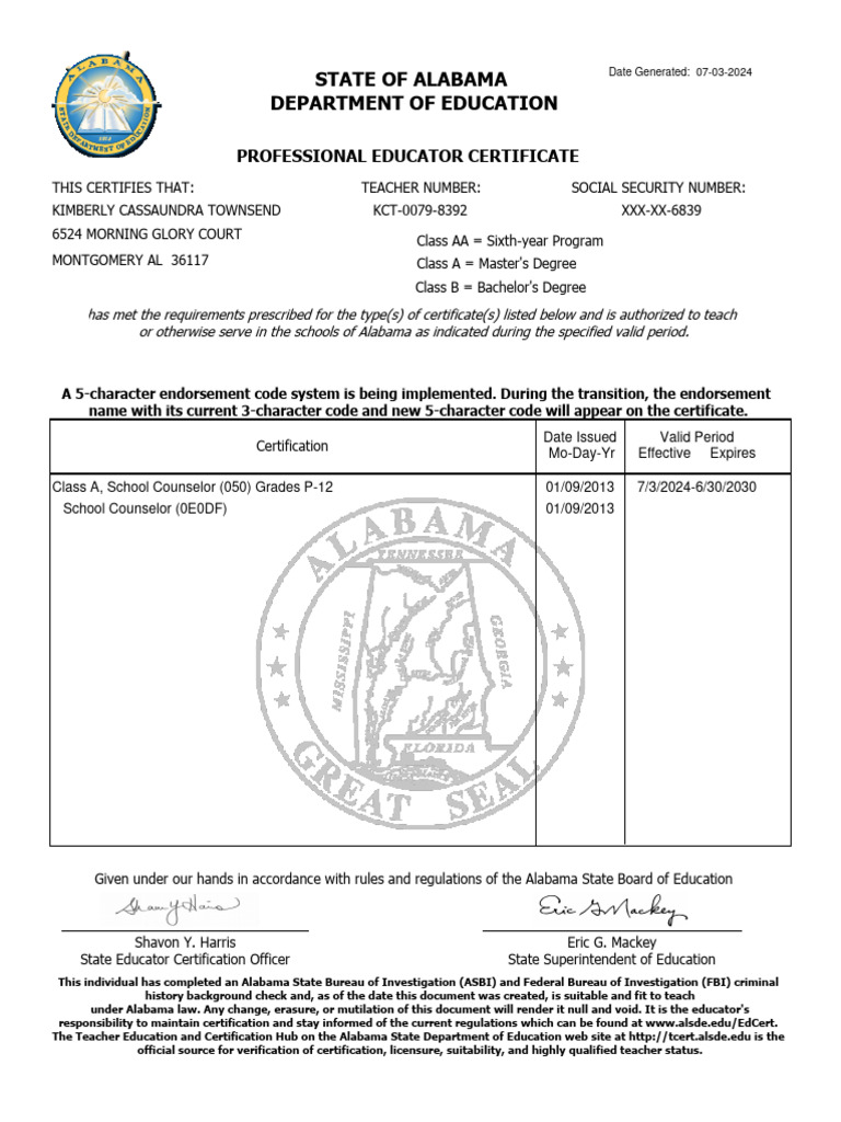 Class a school counselor pdf teachers