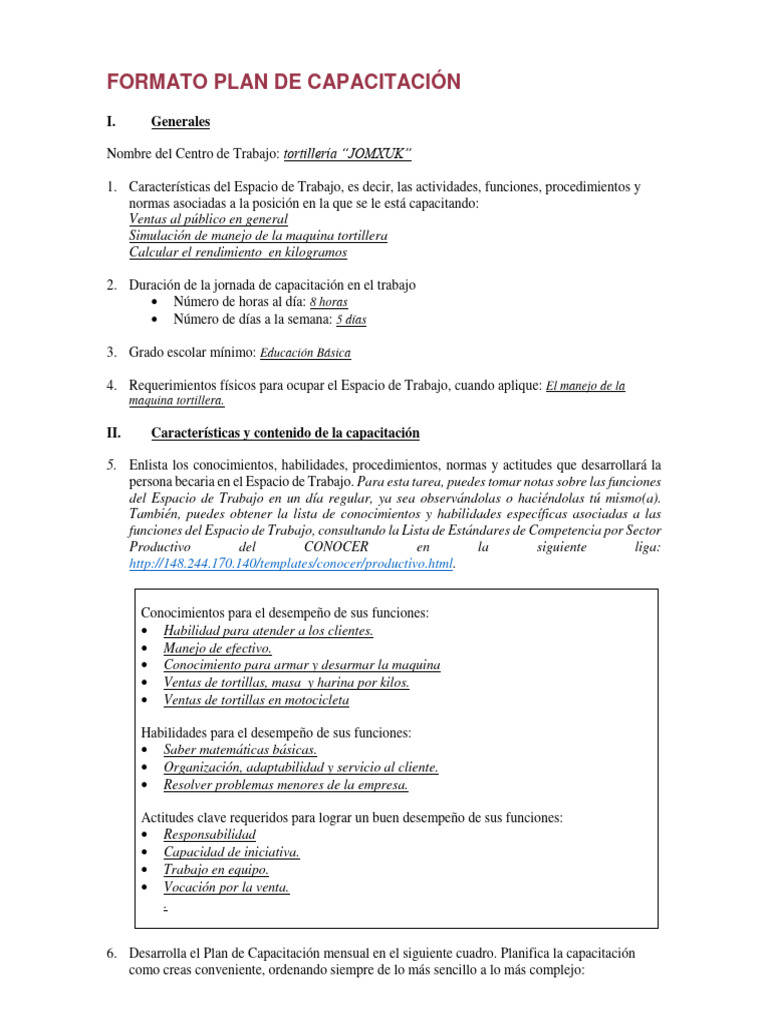 Capacitación en Tortillería JOMXUK | PDF | Crecimiento personal y ...