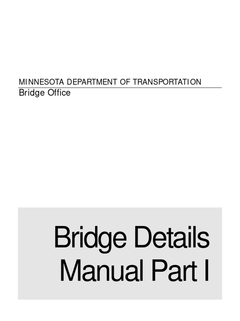 Minnesota Bridge Details Manual Part I | PDF | Nut (Hardware) | Beam ...