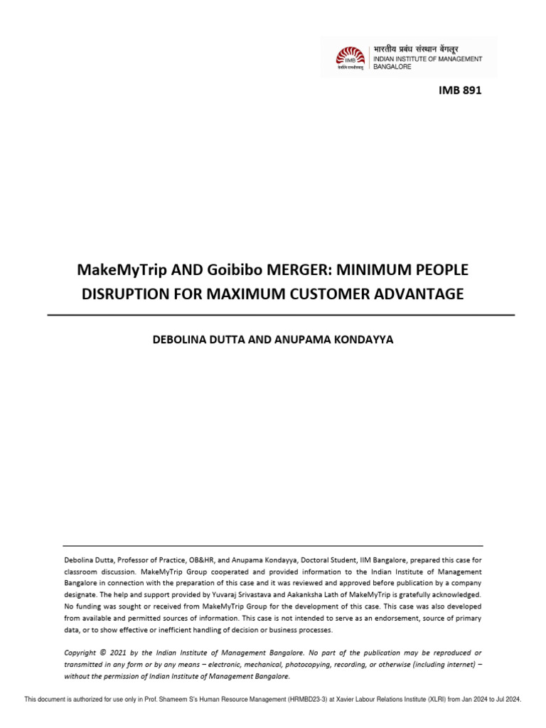 Makemytrip and goibibo merger minimum people disruption for maximum