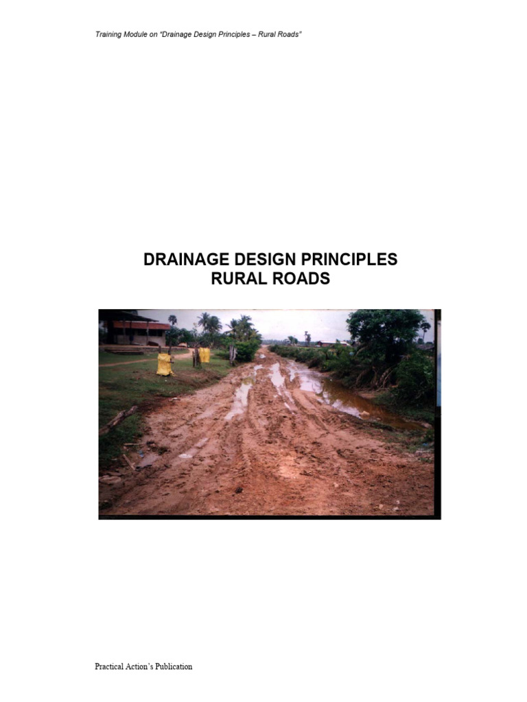 Rural Road Drainage Design Guide | PDF | Road | Surface Runoff