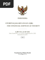 Download Law No 21 of 2011 Indonesia Financial Services Authority Wishnu Basuki by Wishnu Basuki SN75417493 doc pdf