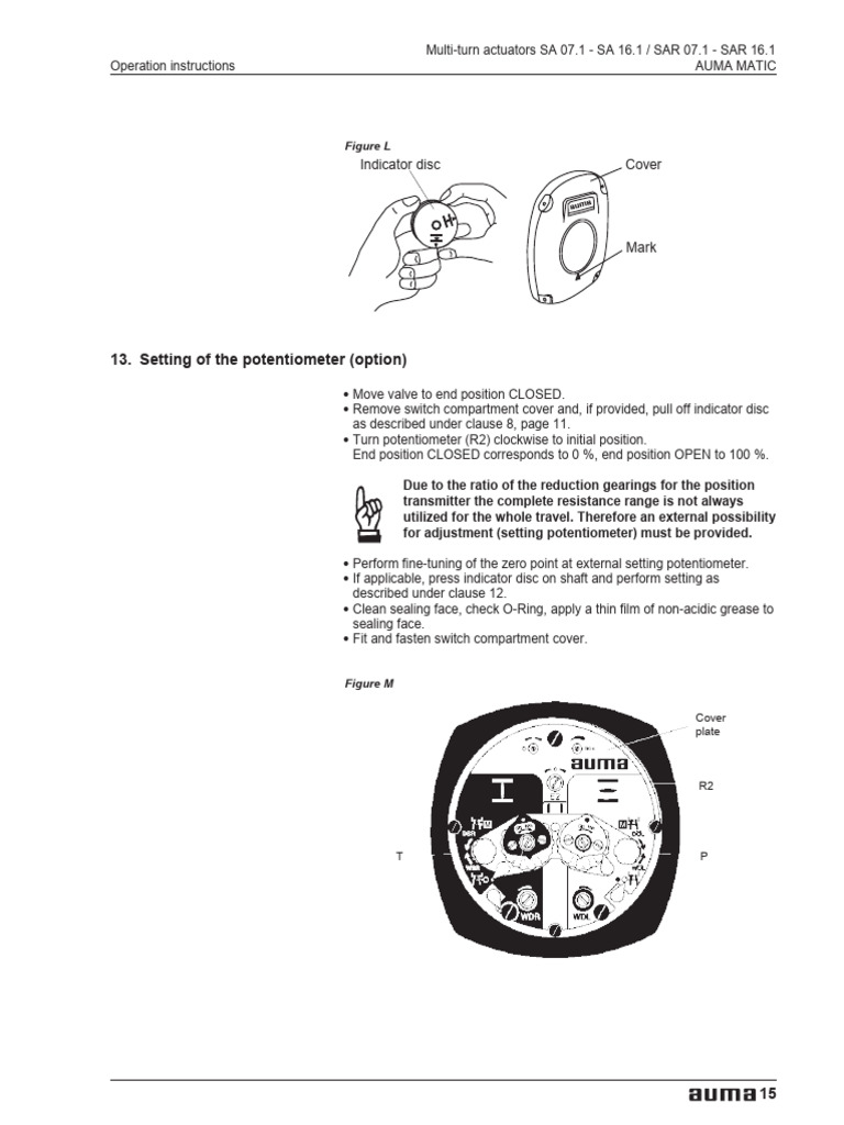 Potentiometer Setting Instructions | PDF | Electrical Connector | Valve