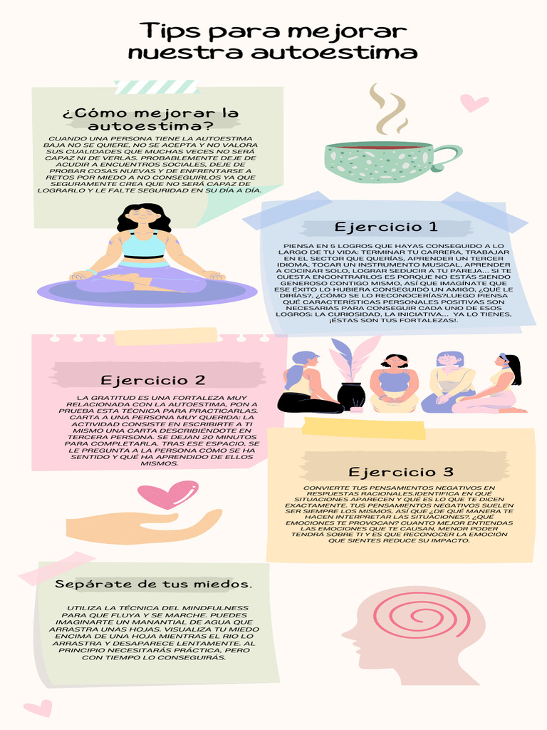 Infografía Tips Para Mejorar Autoestima Pdf Autoestima Las Emociones