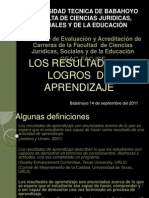 Resultados de Aprendizaje