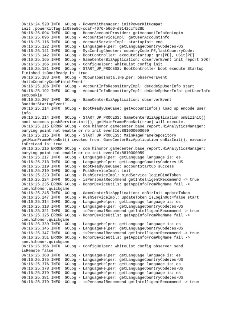 Game Center Application Startup Log | PDF | Internet Protocols ...