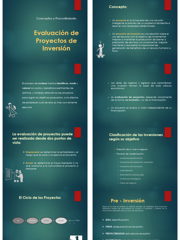 Evaluación de Proyectos de Inversión | PDF | Tasa interna de retorno ...