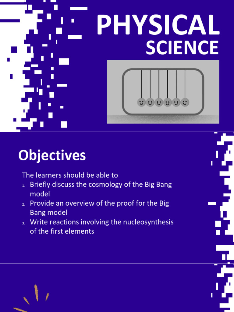 Lesson 1 intro to physical science pdf universe big bang