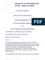 Ecumenismo - Concilio Vaticano II y Los Adventistas Del Séptimo Día - Tanto en Común