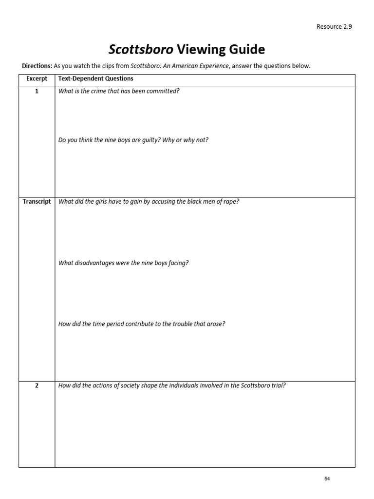 The Trial in TO KILL A MOCKINGBIRD | PDF