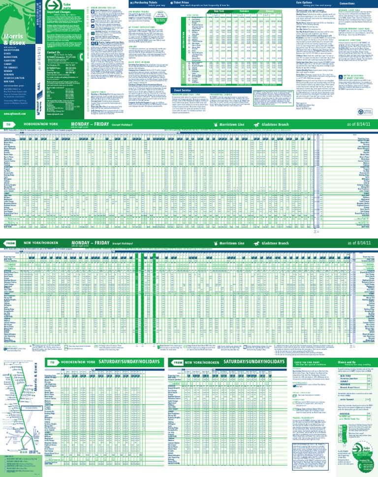 NJ Transit Train Schedule Nj Transit Fee