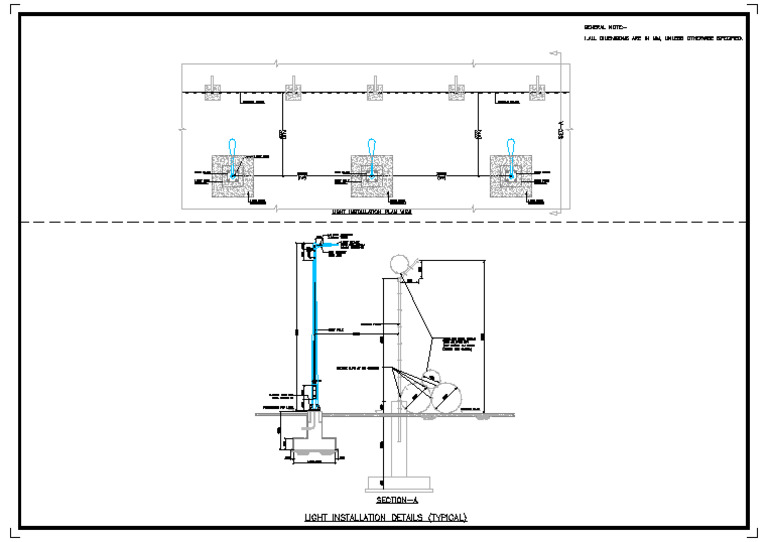 Light Installation Details Typical | PDF