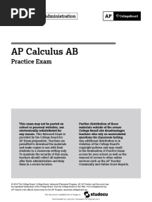 2018 AP Calculus AB