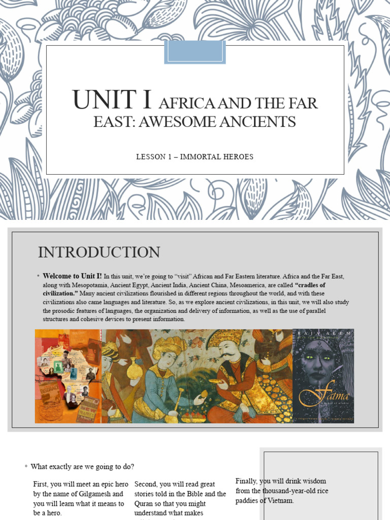 Lesson 1 - Immortal Heroes | PDF | Hero | Epic Poetry