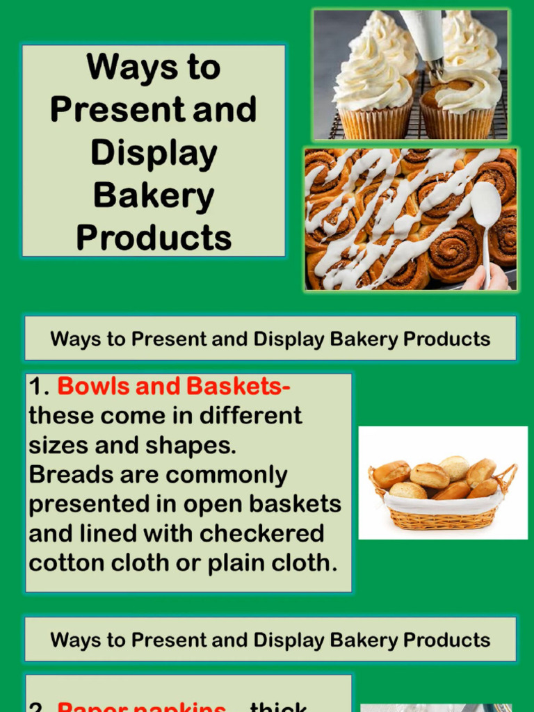 Week 3 - Ways To Display Bakery Products | PDF