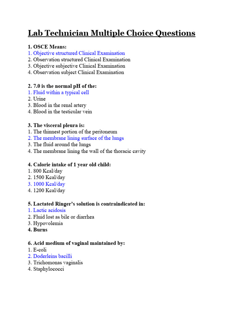 LAB TECHNICIAN INTERVIEW QUESTIONS AND ANSWERS PDF FREE DOWNLOAD visual data 3