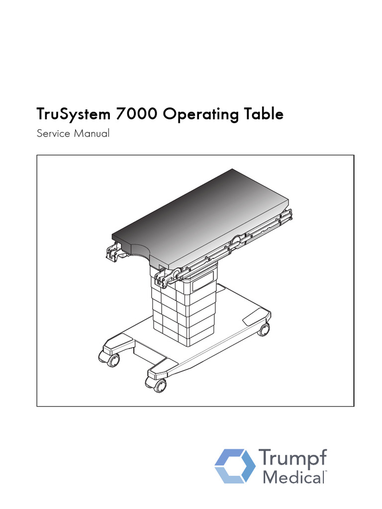 Trumpf TruSystem 7000 Service Manual | PDF | Electrical Connector ...