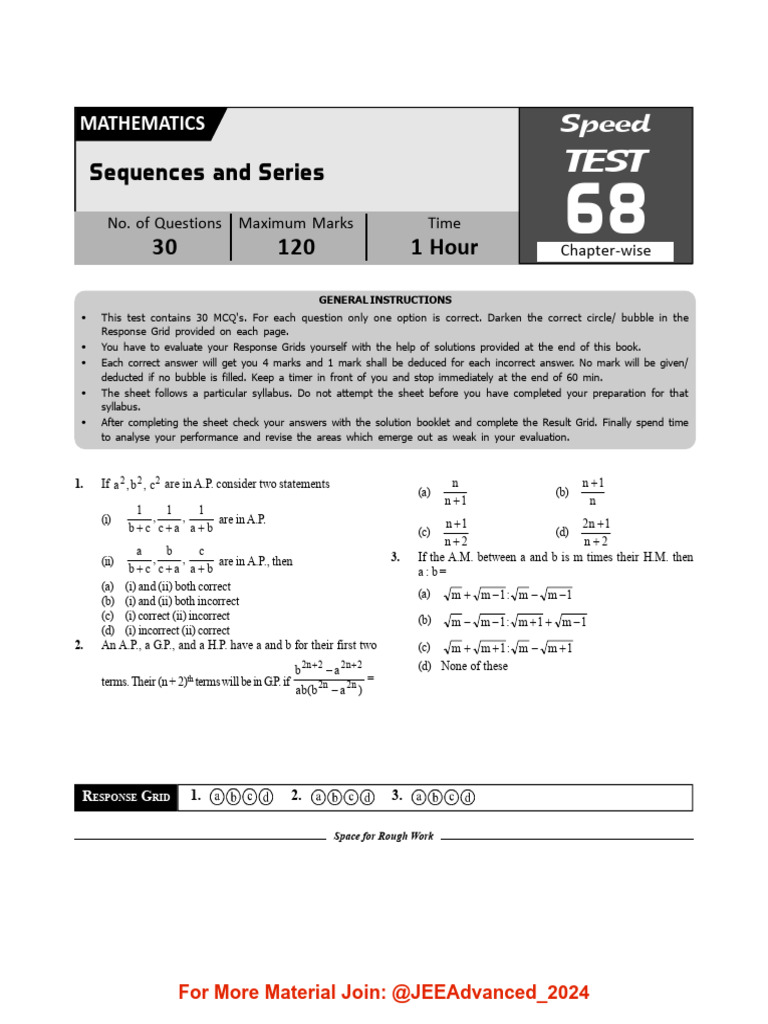 Nta jee main 101 speed tests disha jeeadvanced 2024 3 pdf