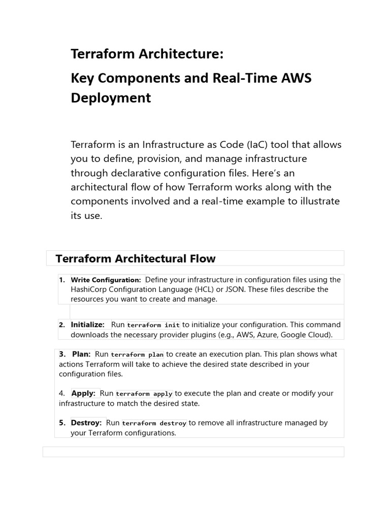 Terraform With Real Time Example 1717640811 | PDF | Networking ...