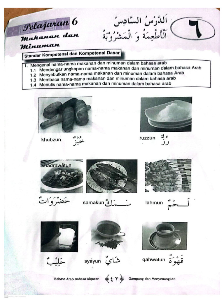 Bahasa Arab Makanan | PDF