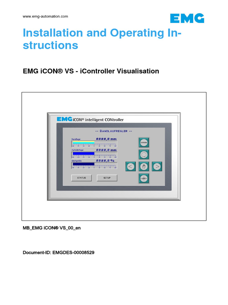 MB - EMG iCON® VS - 00 - en | PDF | Icon (Computing) | Safety