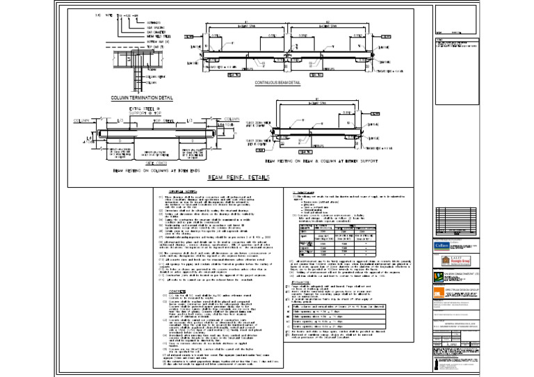Column Termination Details for R.C.C. | PDF