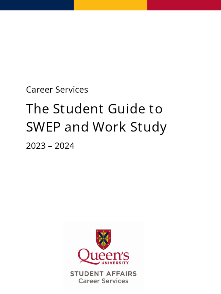 SWEP and Work Study Student Handbook | PDF | Employment | Learning