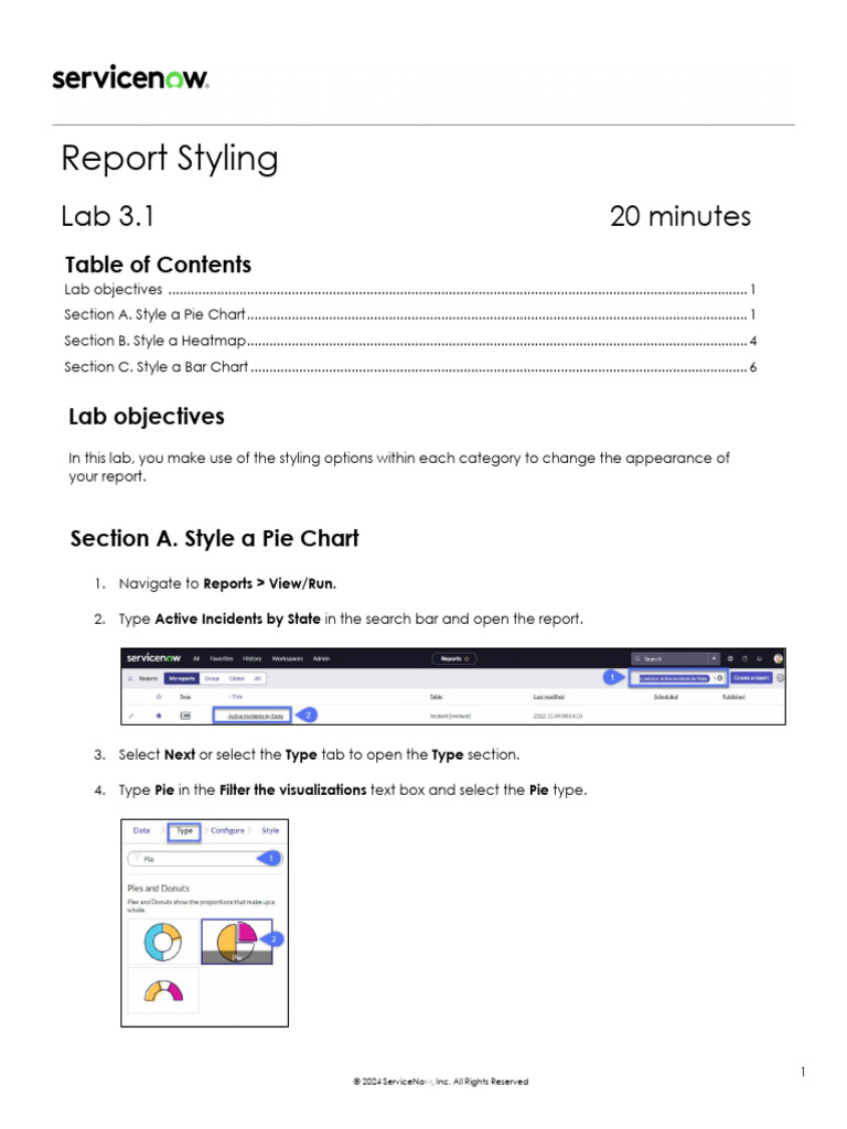 Lab 3.1 - Report Styling | PDF | Chart