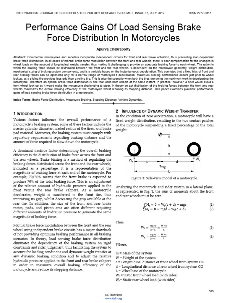 Performance Gains of Load Sensing Brake Force Distribution in ...