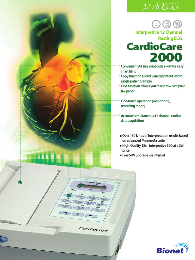 12-Channel ECG Machine Specifications | PDF | Electrocardiography ...