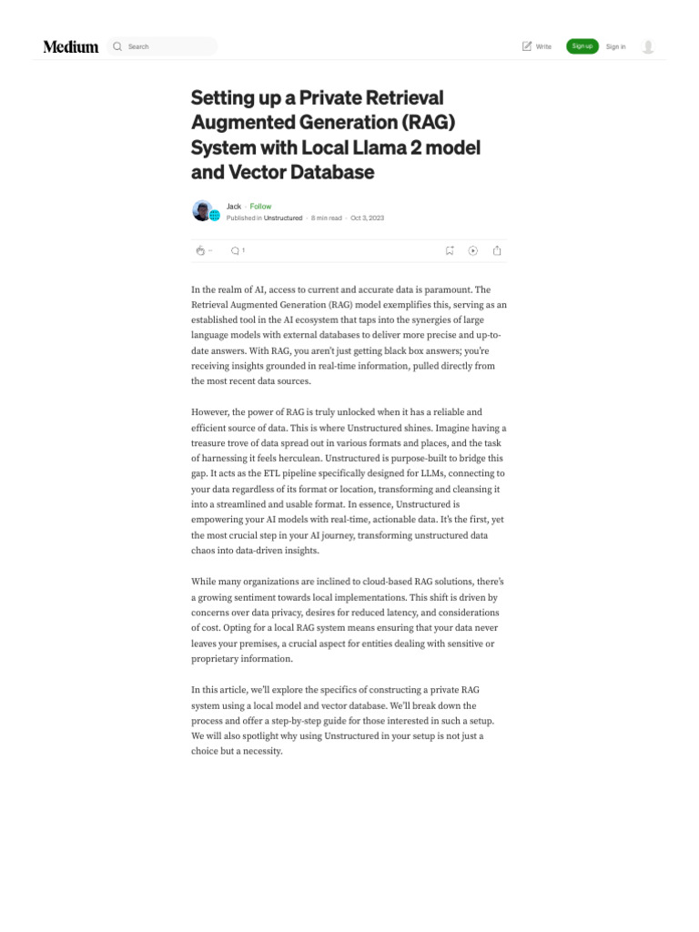 Private RAG System Setup Guide | PDF | Metadata | Parameter (Computer ...