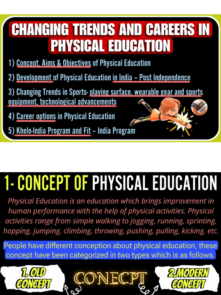 Changing Trend in Physical Education Class11 | PDF