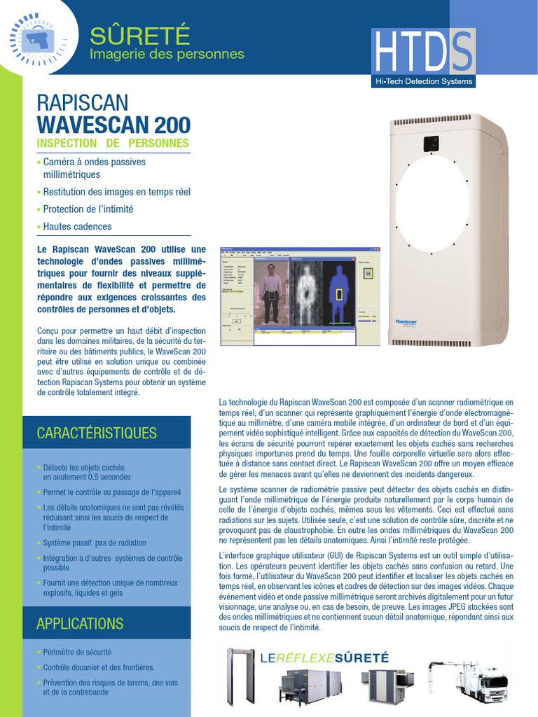 Scanner WaveScan 200 S curit Et S ret PDF