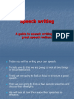 Speech Writing: A Guide To Speech Writing and Great Speech Writers