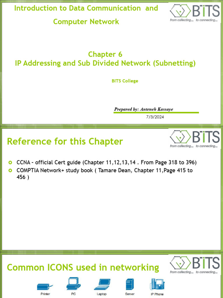 Data Communications - PPTX Chapter 6 TCPIP | PDF | Internet Protocol ...