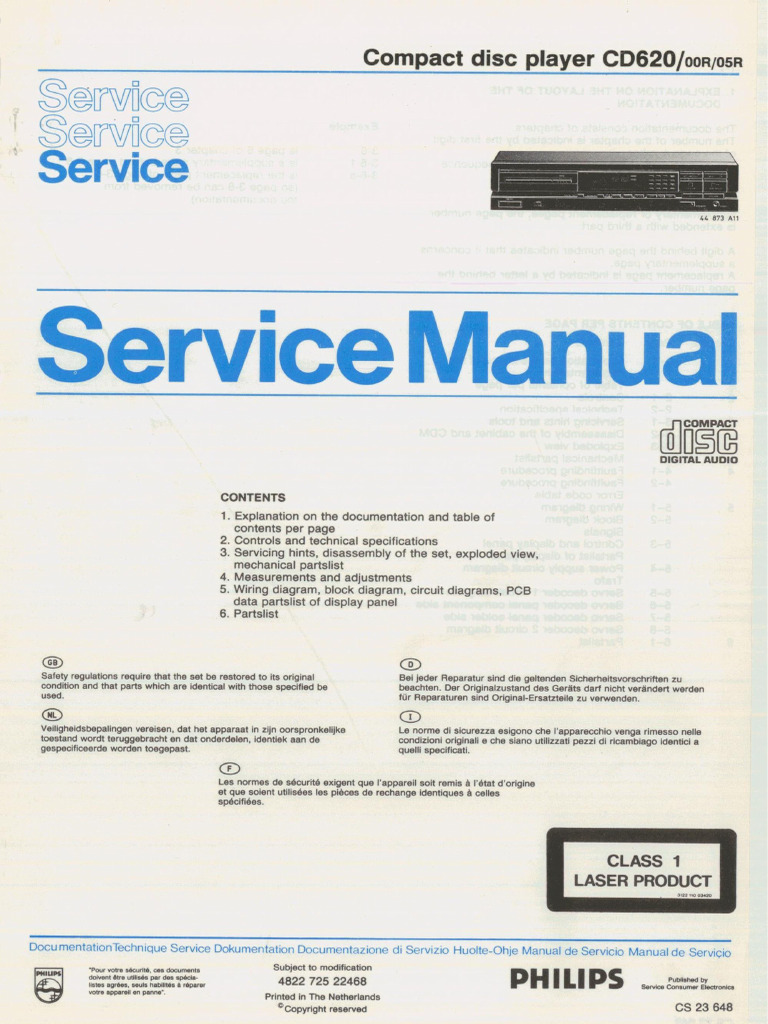 Philips Cd620 PDF