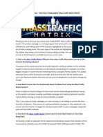 Mass Traffic Matrix Review - Is Mass Traffic Matrix Scam