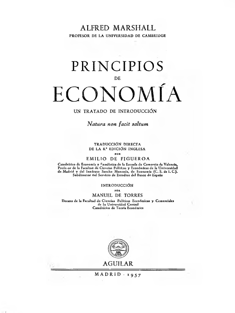 Principios de Economía de Marshall | PDF | Bienes | Riqueza