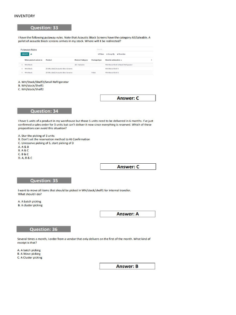 Odoo v16 - Inventory | PDF