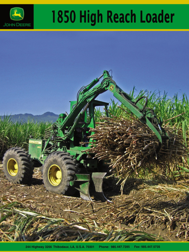 John Deere 1850 Cane Loader Overview | PDF | Manufactured Goods ...