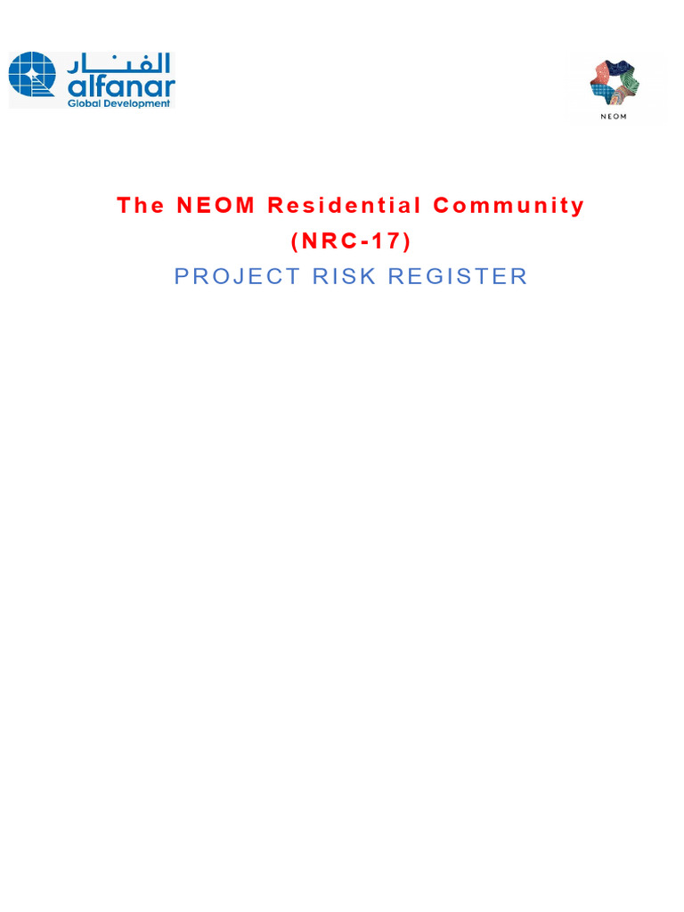 Project HSE Risk Register - NRC-17 | PDF | Traffic Collision | Traffic