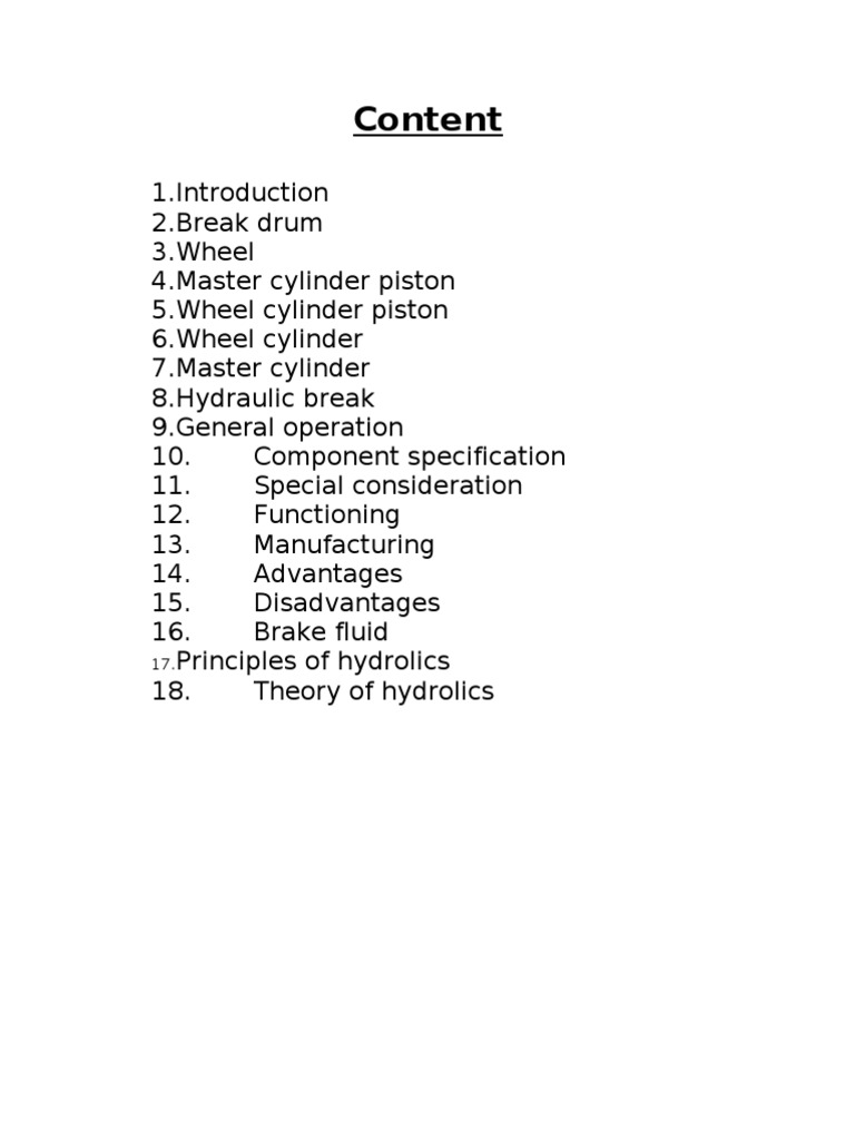 Hydraulic Brake System Overview | PDF | Brake | Suspension (Vehicle)