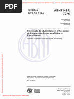 3ABNT NBR 7276 - 2005 SINALIZAÇÃO DE ADVERTENCIA DE LINHAS AEREAS A