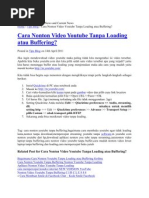Download Cara Nonton Video Youtube Tanpa Loading Atau Buffering by d112093033n SN75433216 doc pdf