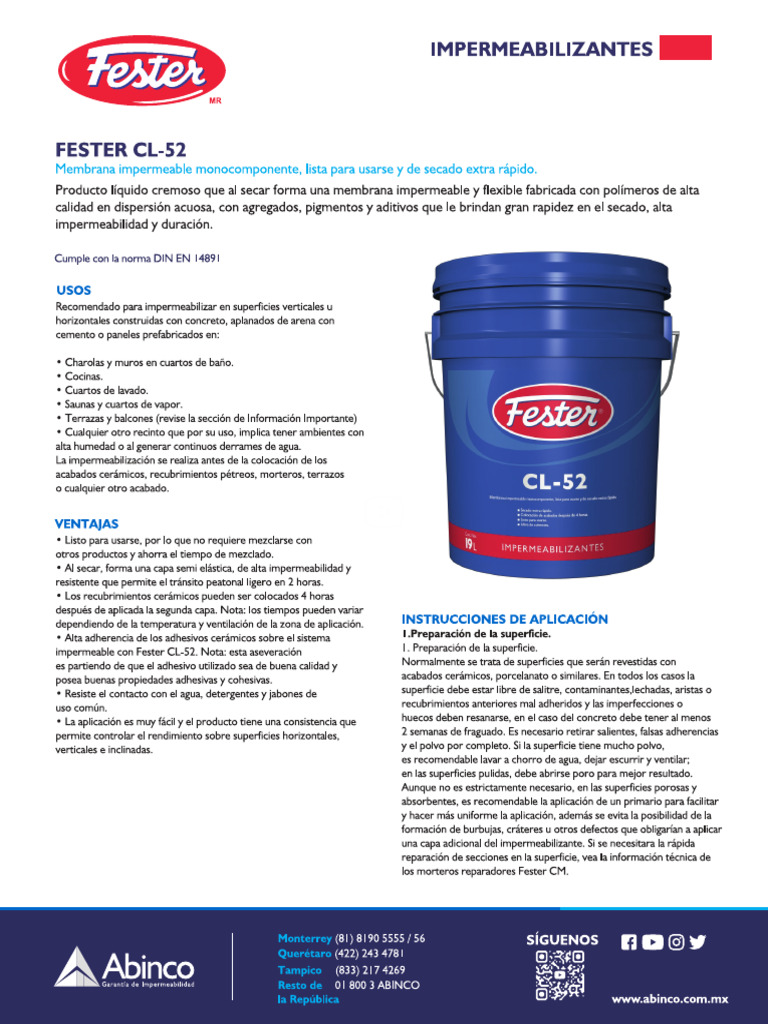 Fester CL 52 | PDF
