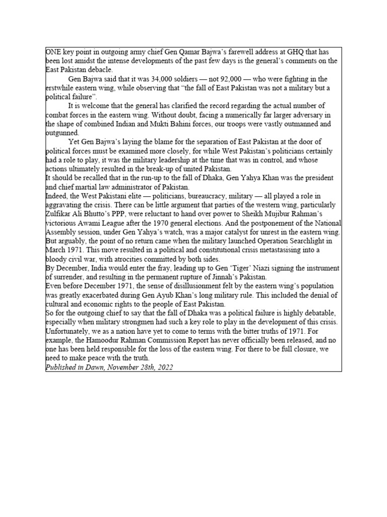 1971 In Retrospect Pdf Bangladesh South Asia