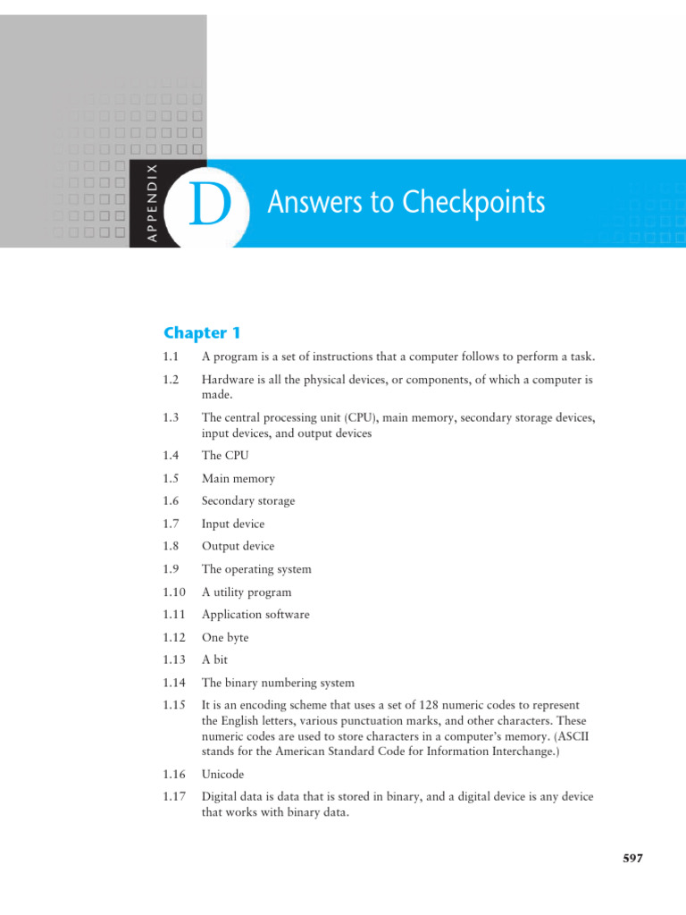 Starting Out With Python CheckPointKeys | PDF | Computer Data Storage ...