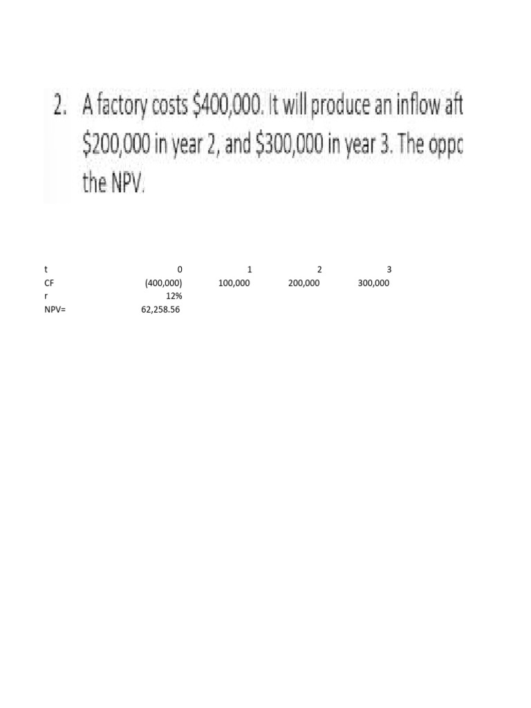 NPV and Cash Flow Analysis Guide | PDF | Net Present Value | Financial ...