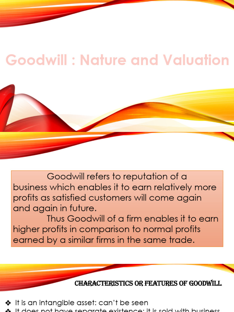 Partnership Goodwill Pdf Goodwill Accounting Valuation Finance
